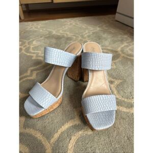 Charles by Charles David Blue Leather Heels